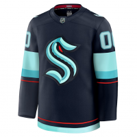 Seattle Kraken Fanatics Home Premium Custom Jersey Deep Sea Blue