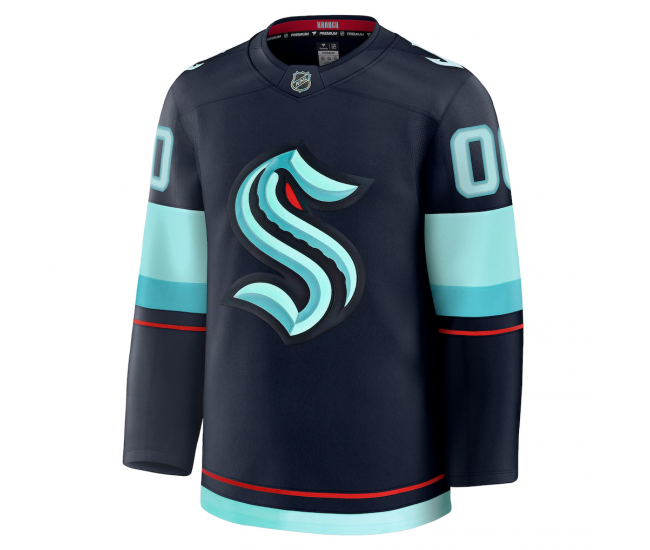 Seattle Kraken Fanatics Home Premium Custom Jersey Deep Sea Blue