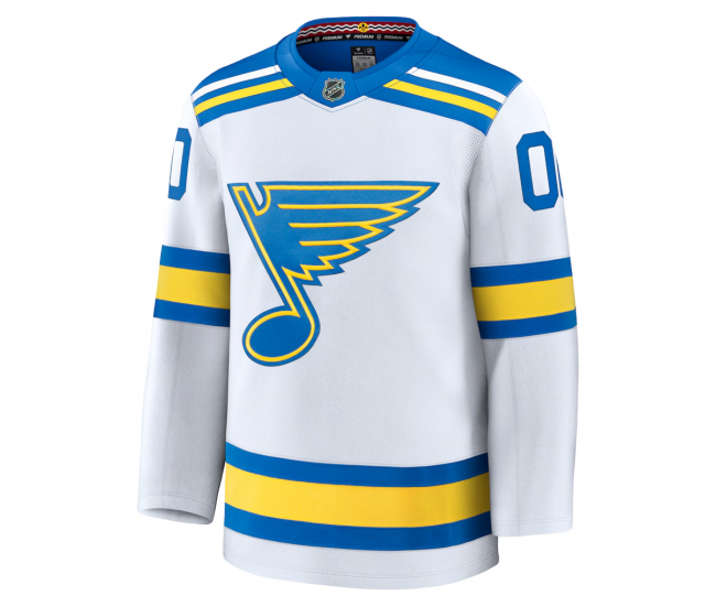 St. Louis Blues Fanatics Away Premium Custom Jersey White