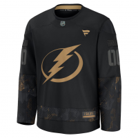 Tampa Bay Lightning Fanatics 2024 Military Appreciation Custom Practice Jersey Black