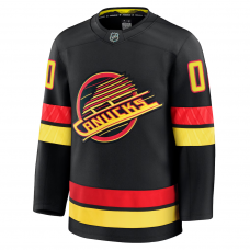 Vancouver Canucks Fanatics Alternate Premium Custom Jersey Black Vancouver Canucks Fanatics Alternate Premium Custom Jersey Black