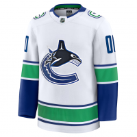 Vancouver Canucks Fanatics Away Premium Custom Jersey White