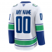 Vancouver Canucks Fanatics Away Premium Custom Jersey White