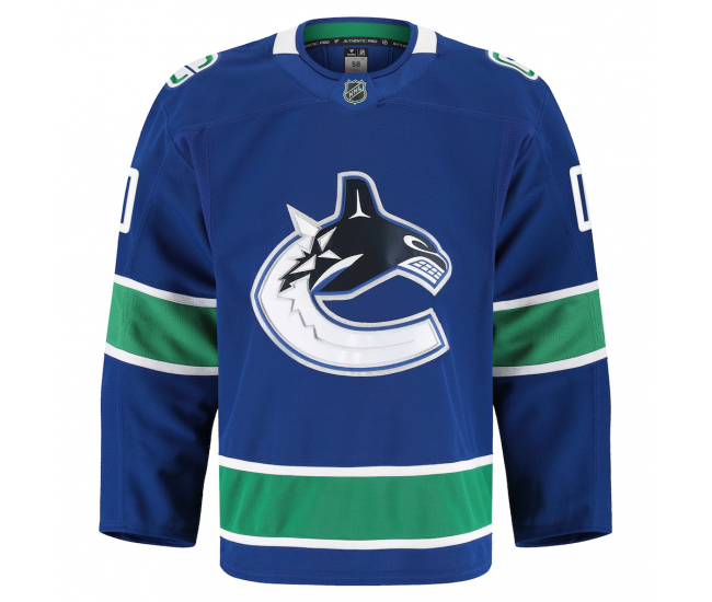 Vancouver Canucks Fanatics Home Authentic Pro Custom Jersey Blue