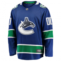 Vancouver Canucks Fanatics Home Team Breakaway Custom Jersey Blue