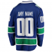 Vancouver Canucks Fanatics Home Team Breakaway Custom Jersey Blue