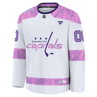 Washington Capitals Fanatics 2024 Hockey Fights Cancer Custom Practice Jersey White