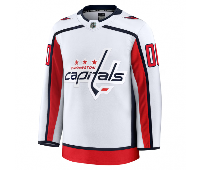 Washington Capitals Fanatics Away Premium Custom Jersey White