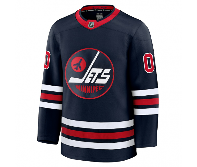 Winnipeg Jets Fanatics Alternate Premium Custom Jersey Navy