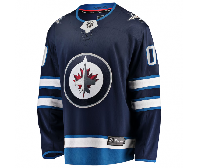 Winnipeg Jets Fanatics Home Breakaway Custom Jersey Blue