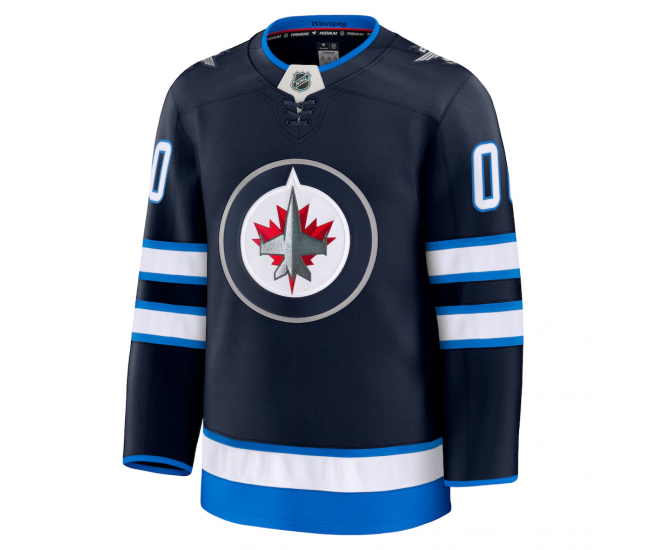 Winnipeg Jets Fanatics Home Premium Custom Jersey Navy